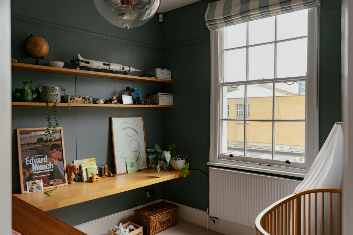 dark blue nursery