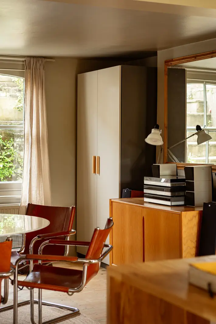 A Muted Color Palette and Original Details in a Victorian Terrace House 5 dining area