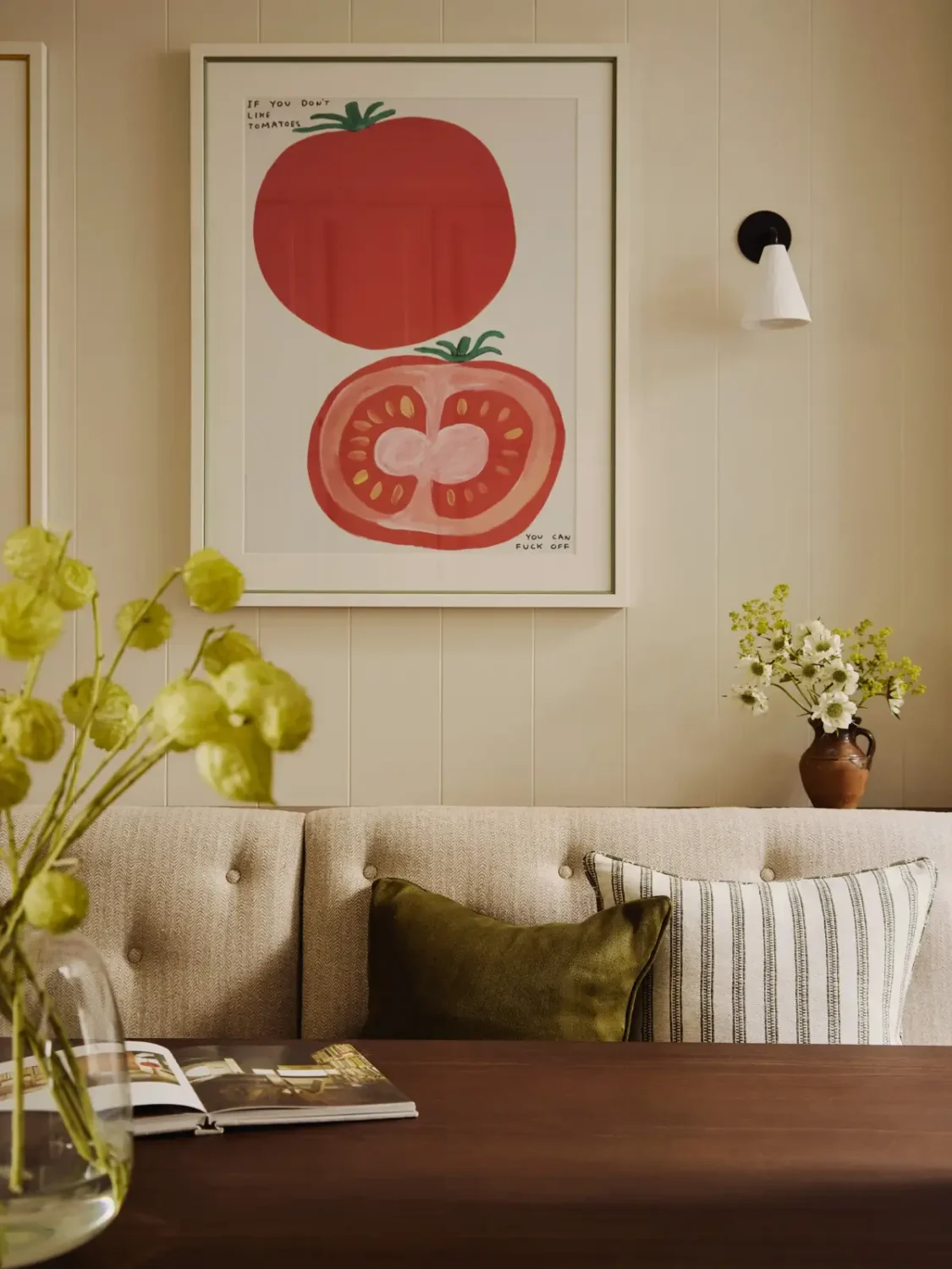 dining bench detail