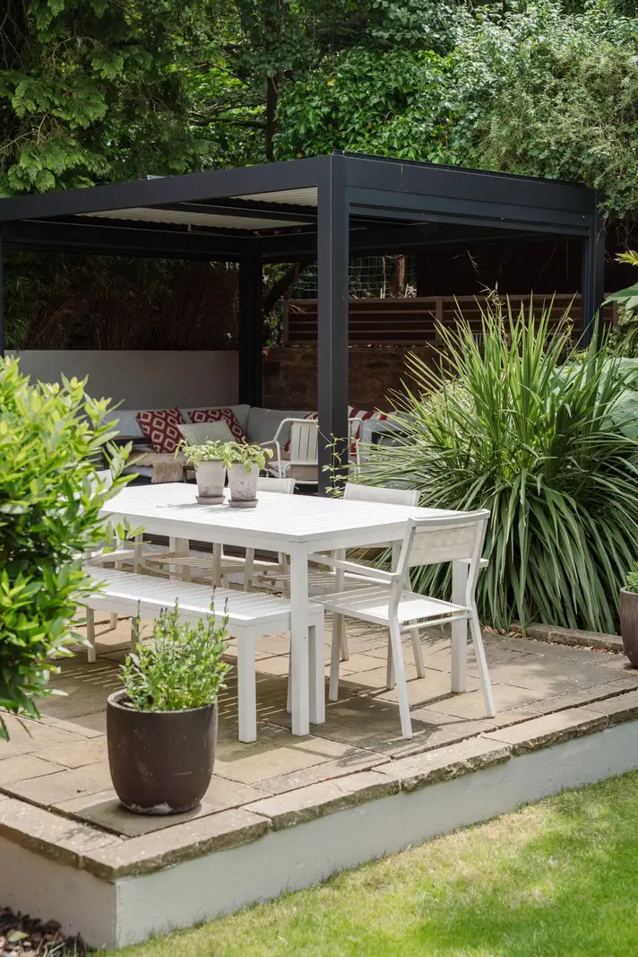 Contemporary Open-Plan Living Spaces in an English Victorian House 34 dining table landscaped garden