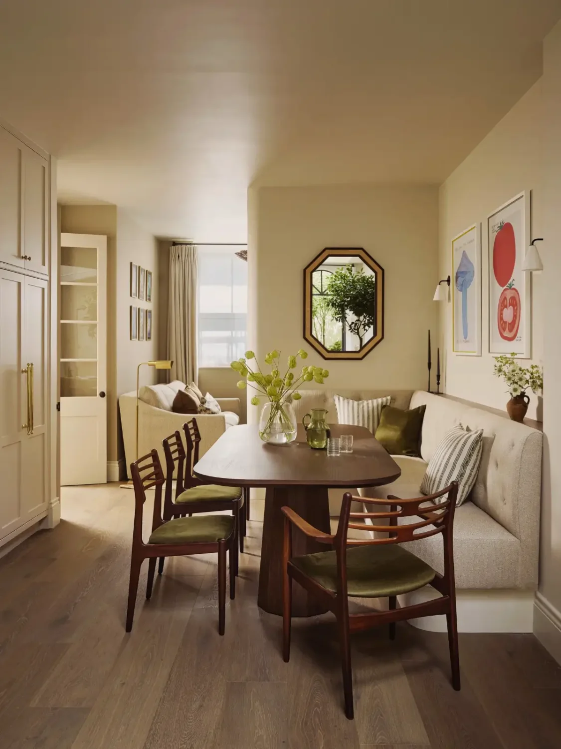 dining table with bench