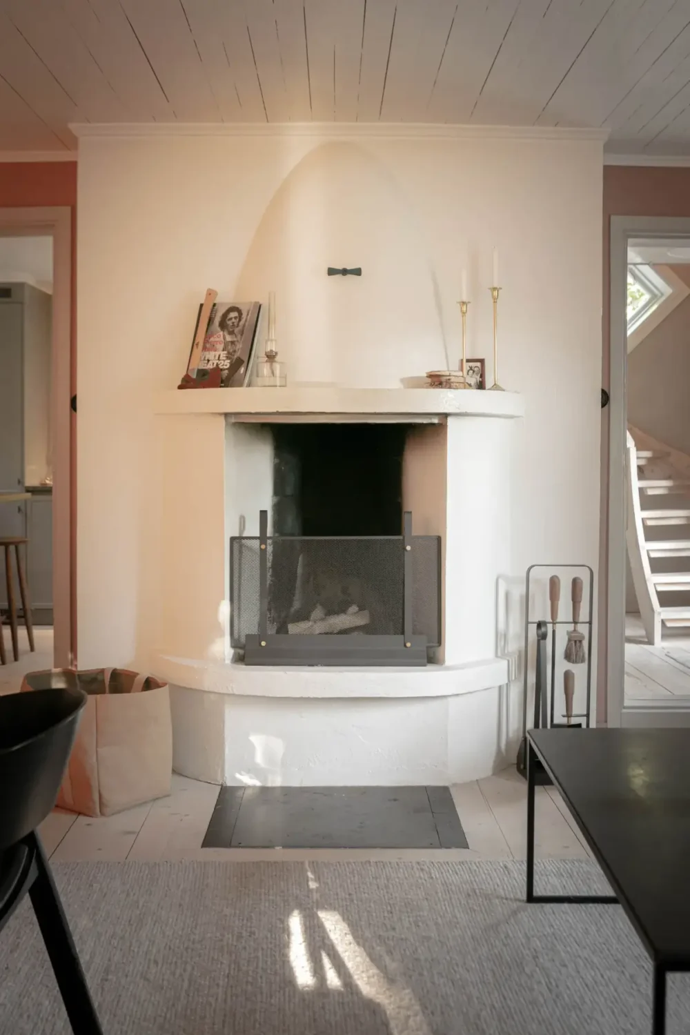 Modern Comforts and Historic Architecture in an 18th Century Home 12 fireplace