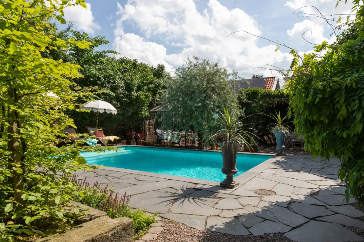 A Renovated 1920s Villa with a Spectacular Garden 38 garden pool