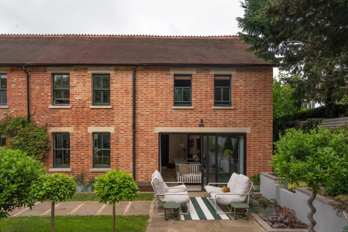 Contemporary Open-Plan Living Spaces in an English Victorian House 29 garden terrace victorian house
