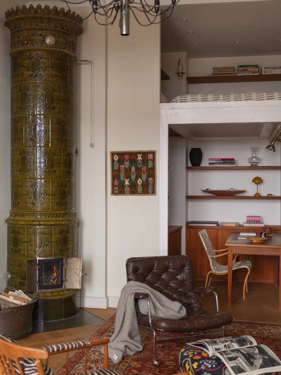 A Classic Late 19th Century Apartment with Magnificent Views of Stockholm 12 green fireplace