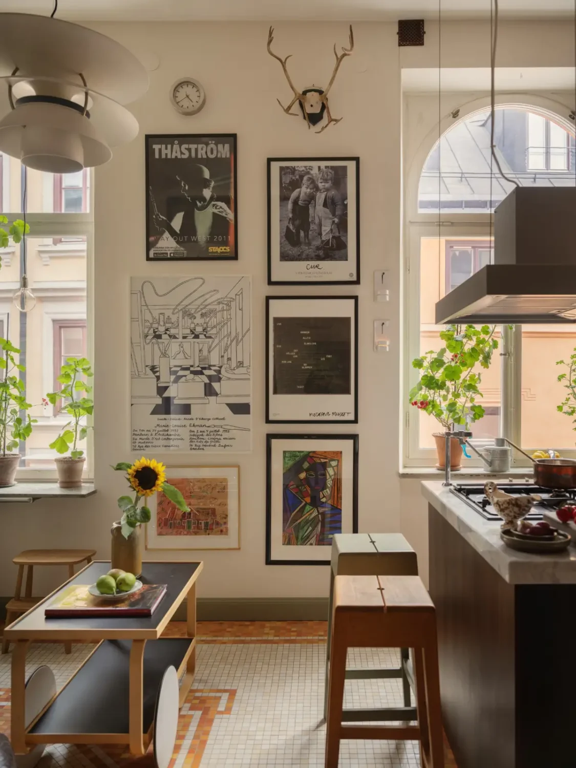 A Classic Late 19th Century Apartment with Magnificent Views of Stockholm 22 kitchen gallery wall