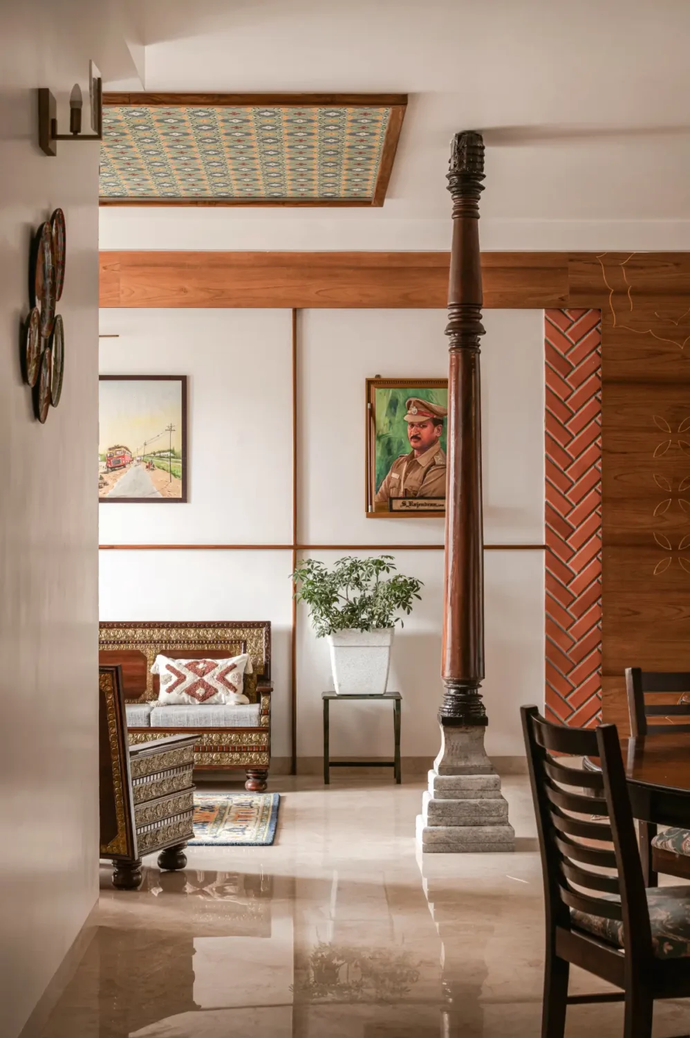 A South Indian Family Home Where Heritage Meets Bold Color Choices - The  Nordroom, image size:998x1500