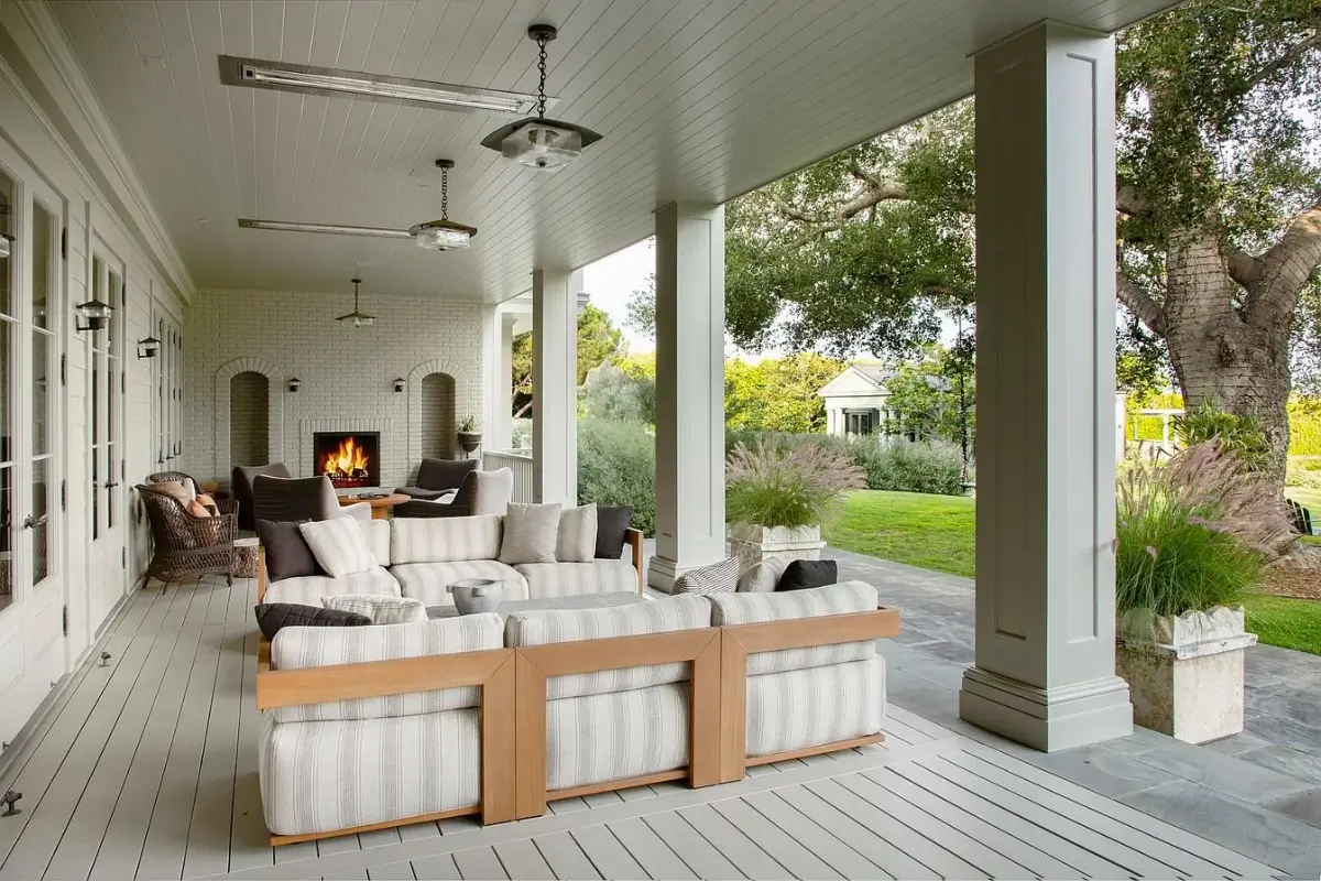 Adam Levine and Behati Prinsloo's Montecito Estate is For Sale 42 patio with fireplace Adam Levine and Behati Prinsloo's Montecito Estate is For Sale