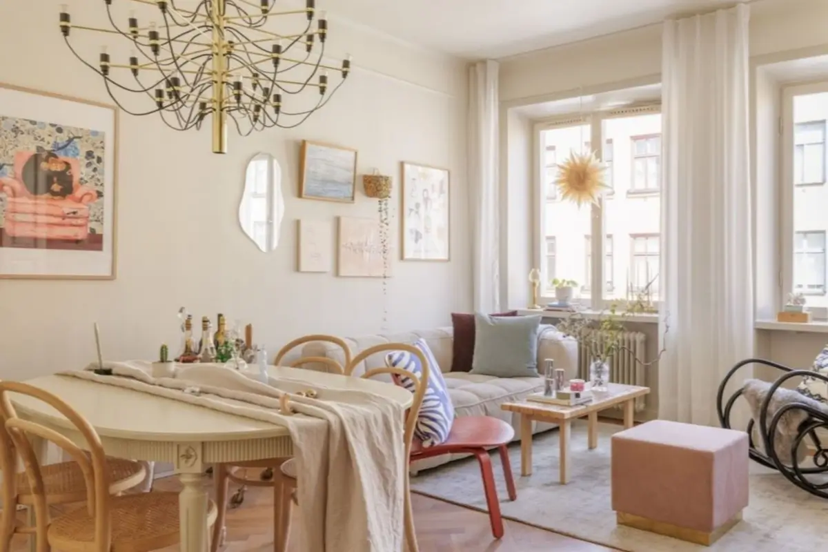 small scandi living room