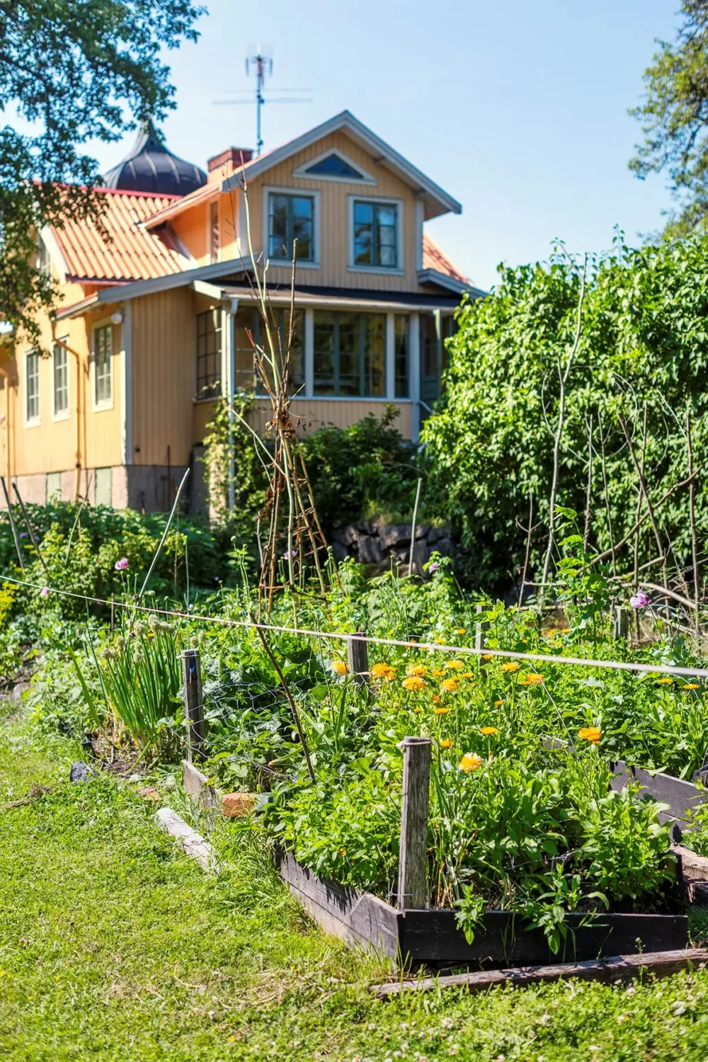 A Historic Lakeside Summer House in the Stockholm Archipelago 28 vegetable garden