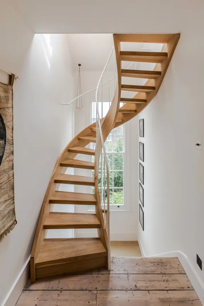 A Bright Late Victorian Townhouse in London 19 wooden stairs