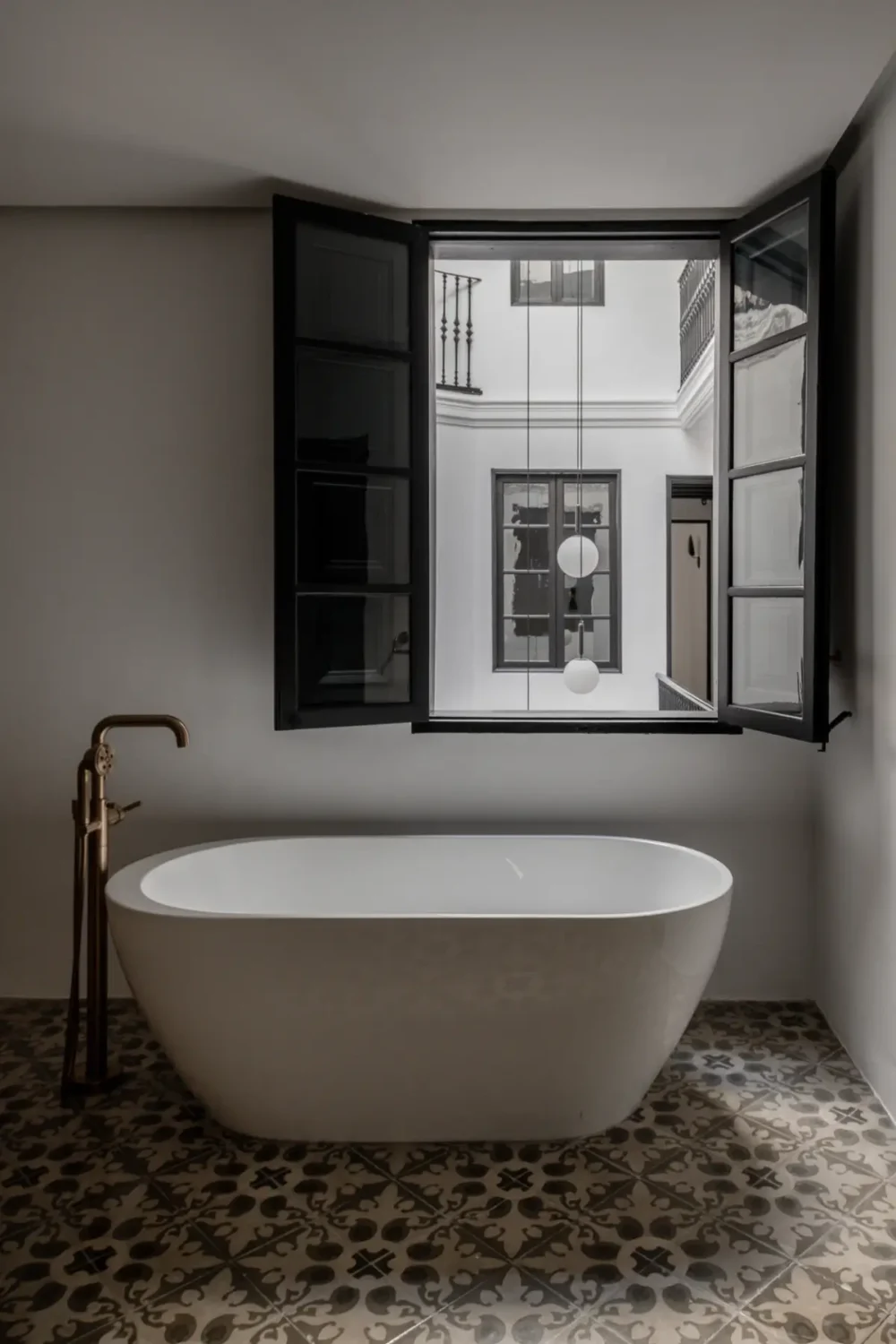 A 19th-Century Mallorcan Townhouse Restored by &TEMPEL 13 Palazzo-Bartomeu-freestanding-bath-nordroom