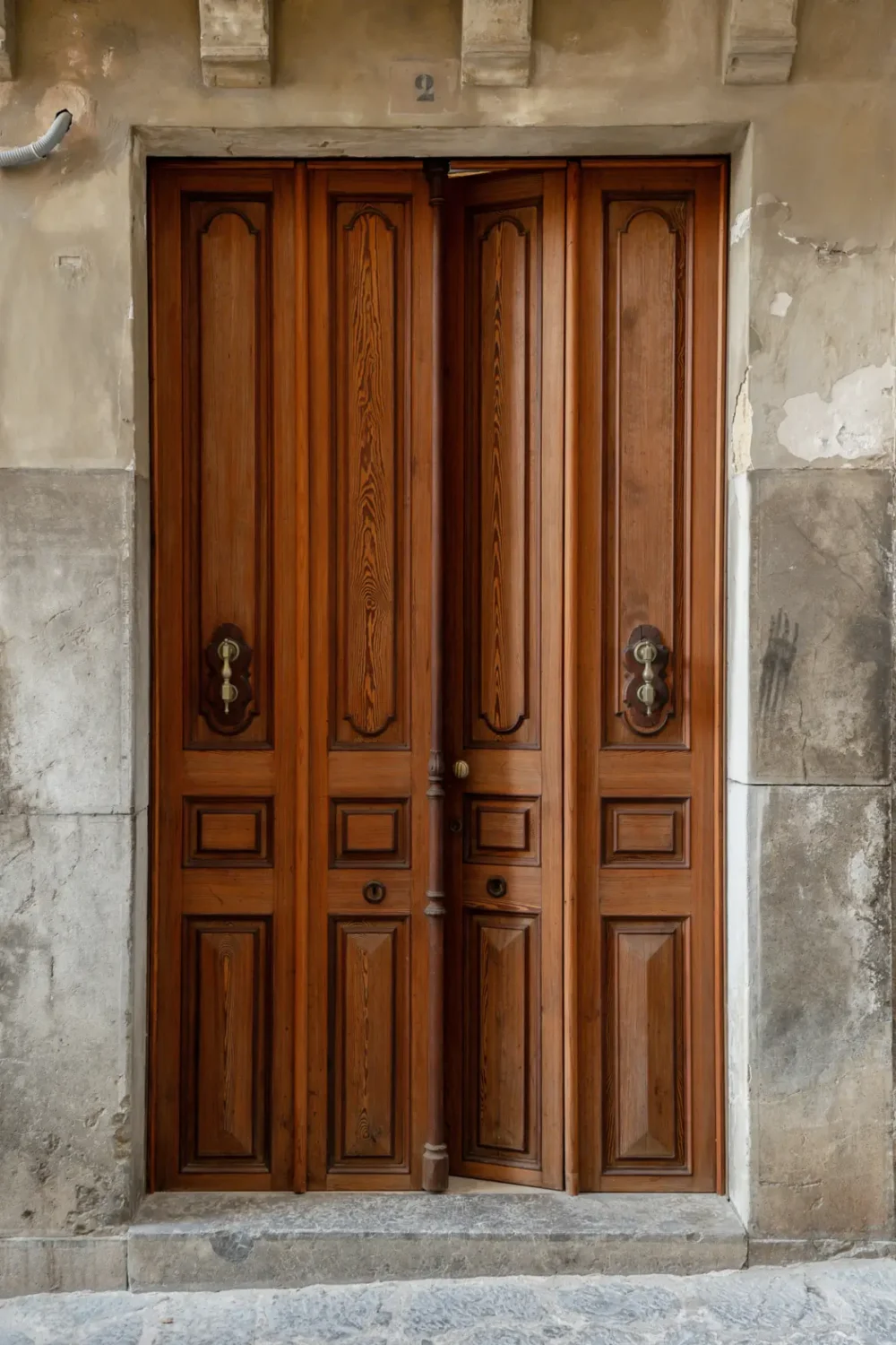 A 19th-Century Mallorcan Townhouse Restored by &TEMPEL 23 Palazzo Bartomeu wooden doors nordroom A 19th-Century Mallorcan Townhouse Restored by &TEMPEL