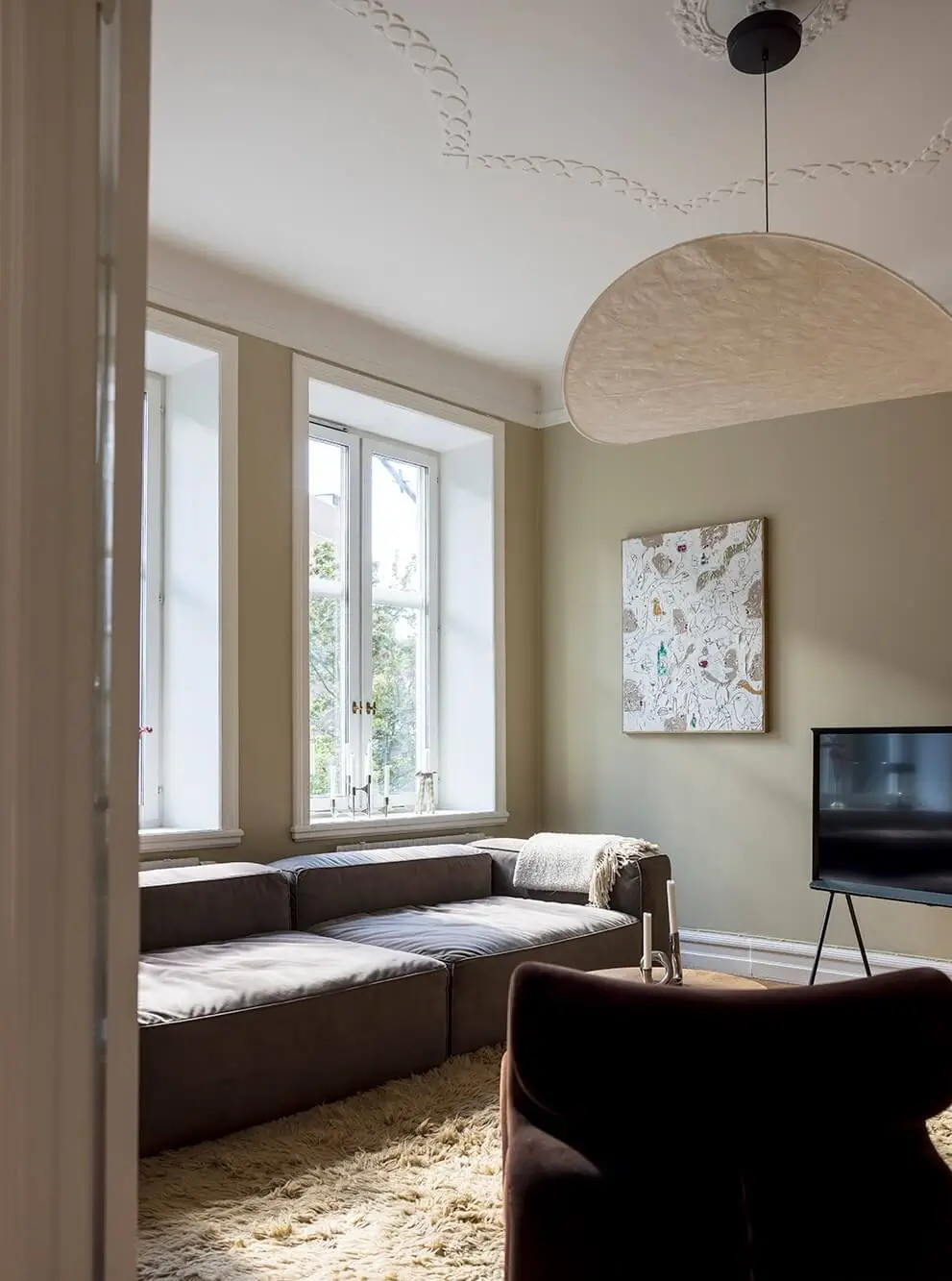 Exposed Brick and Bright Color Pops in a Malmö Apartment 2 b17 Exposed Brick and Bright Color Pops in a Malmö Apartment