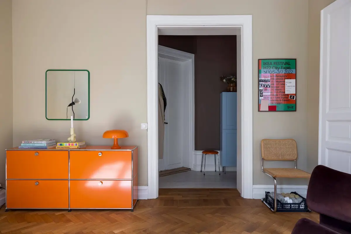 Exposed Brick and Bright Color Pops in a Malmö Apartment 4 b18 Exposed Brick and Bright Color Pops in a Malmö Apartment
