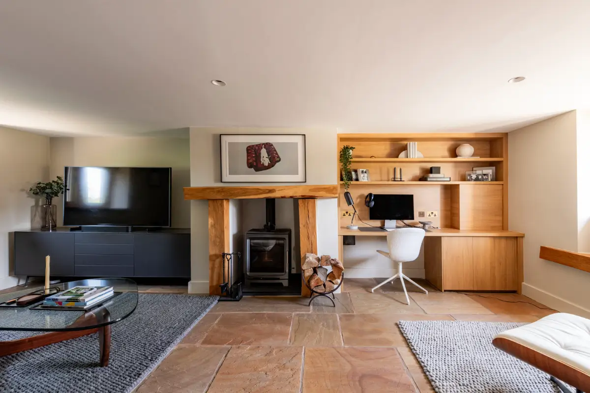 Modern Interiors in an Old Dry-Stone Barn in England 15 barnhouse england13