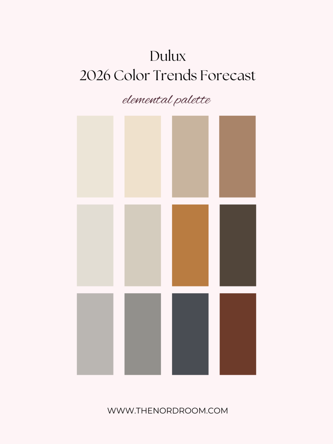 Dulux Color Trends 2026: Tenderness & Connection Through Color 14 elemental palette dulux 2026 color trends nordroom Dulux Color Trends 2026: Tenderness & Connection Through Color