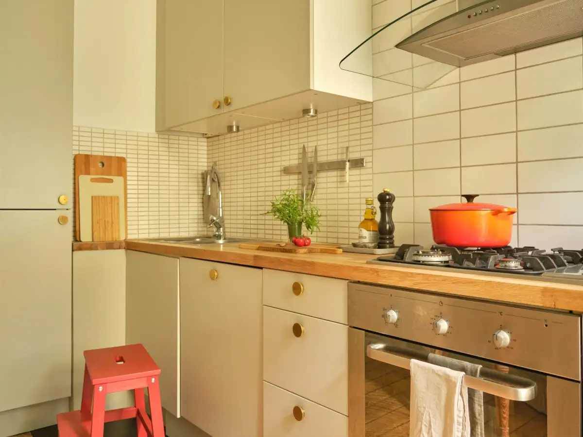 A Lush Balcony and Charming Rooms in a Late 19th Century Apartment 21 kitchen large brass doorknobs