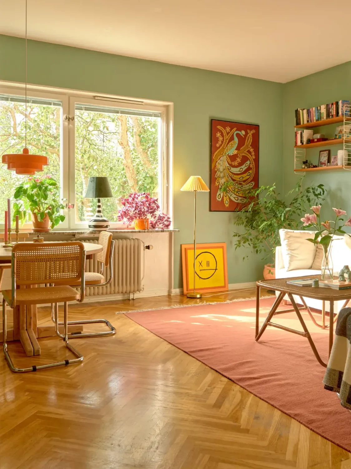 Best of 2025: Living Rooms 72 living room herringbone floor green walls