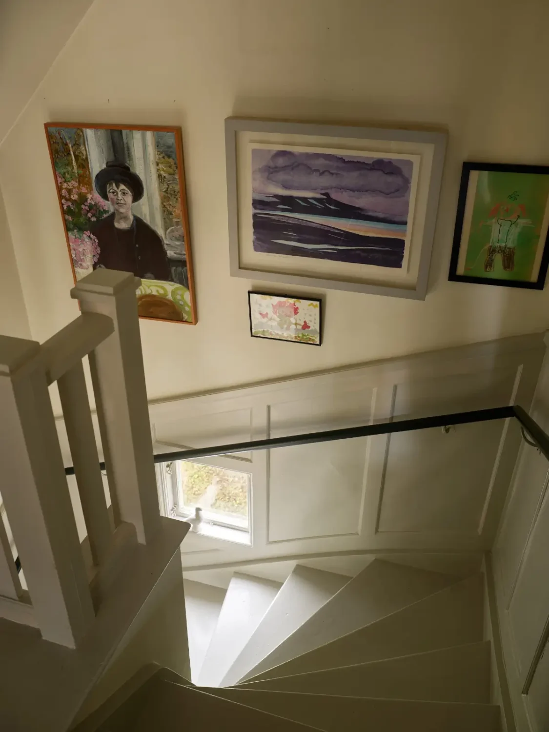 A Well-Preserved 1920s House with a Green Kitchen in Stockholm 24 staircase