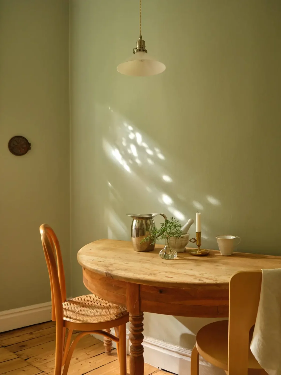 A Lush Balcony and Charming Rooms in a Late 19th Century Apartment 23 wooden kitchen table