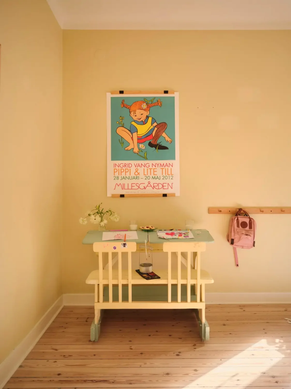 Soft Beige Interiors with the Occasional Bright Color Pop in Stockholm 26 c