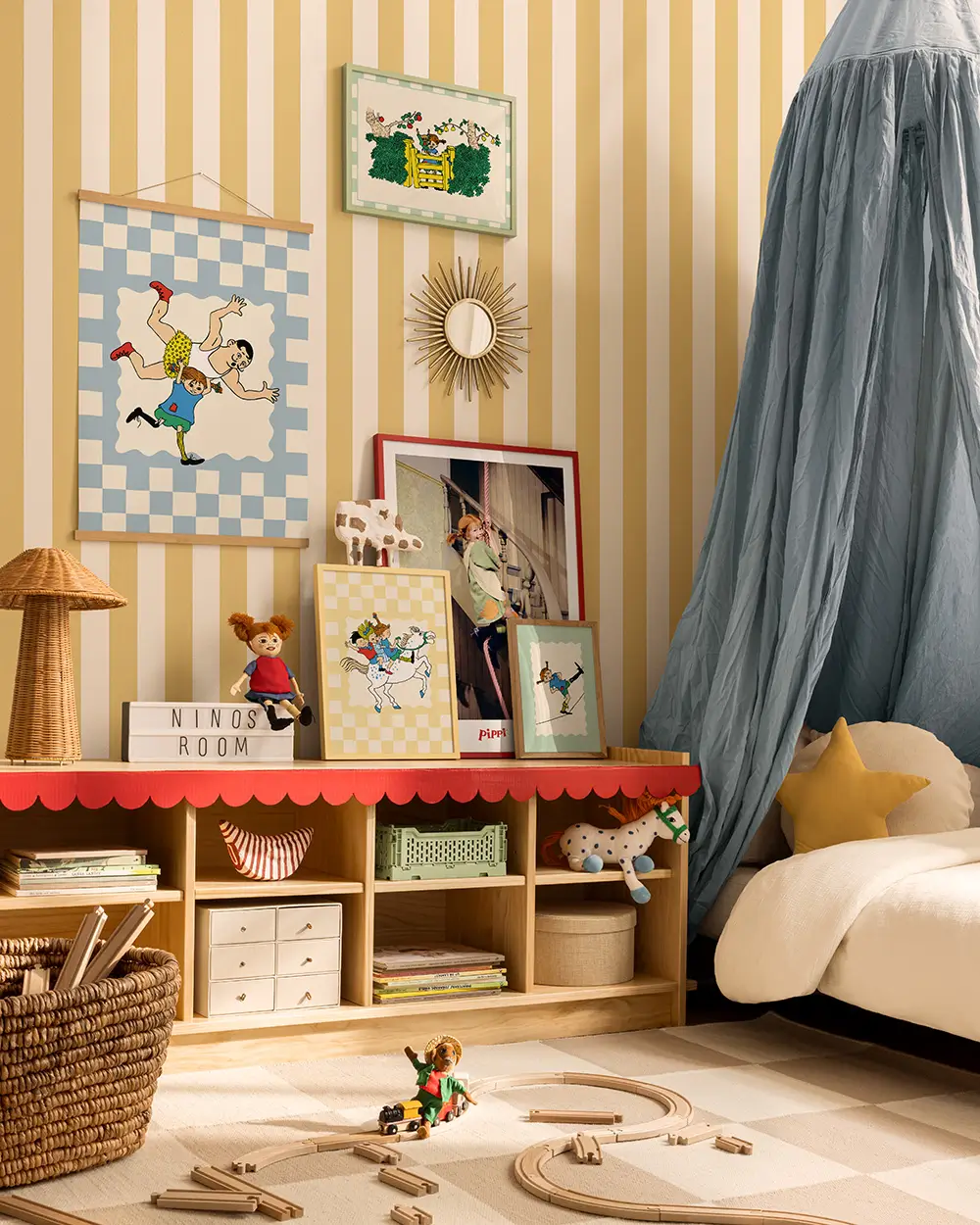 C2 Color of the Year 2026: Epernay 8 yellow striped childrens room nordroom C2 Color of the Year 2026: Epernay