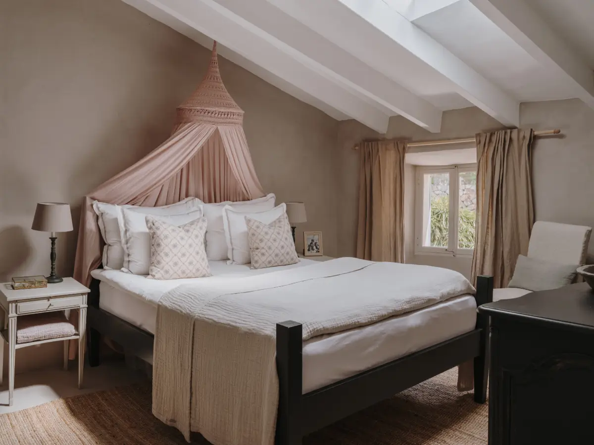 A Deià Home with Historic Character, Natural Materials, and a Charming Terrace 23 1800s-home-deia-mallorca-nordroom17