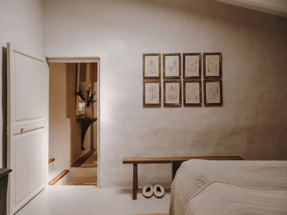 A Deià Home with Historic Character, Natural Materials, and a Charming Terrace 21 1800s-home-deia-mallorca-nordroom19