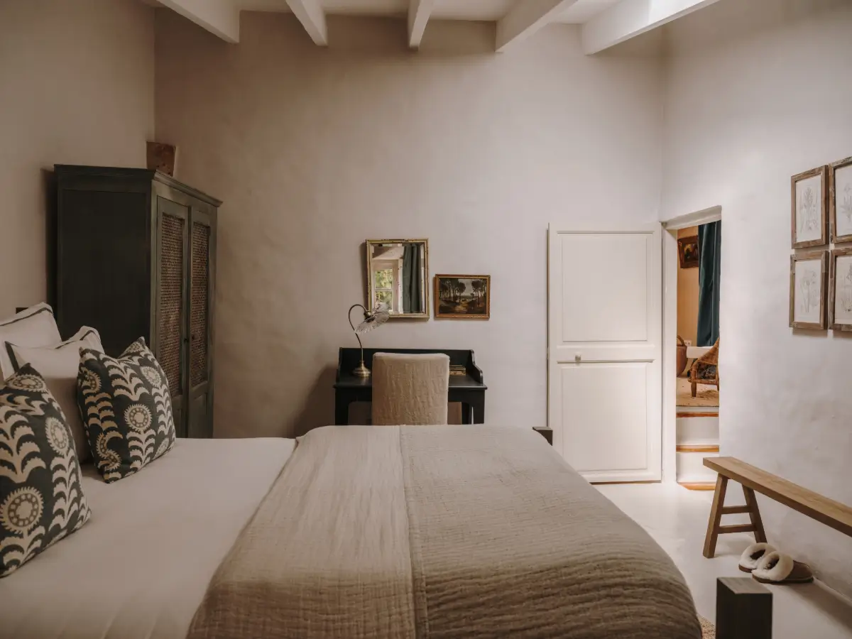 A Deià Home with Historic Character, Natural Materials, and a Charming Terrace 20 1800s-home-deia-mallorca-nordroom20