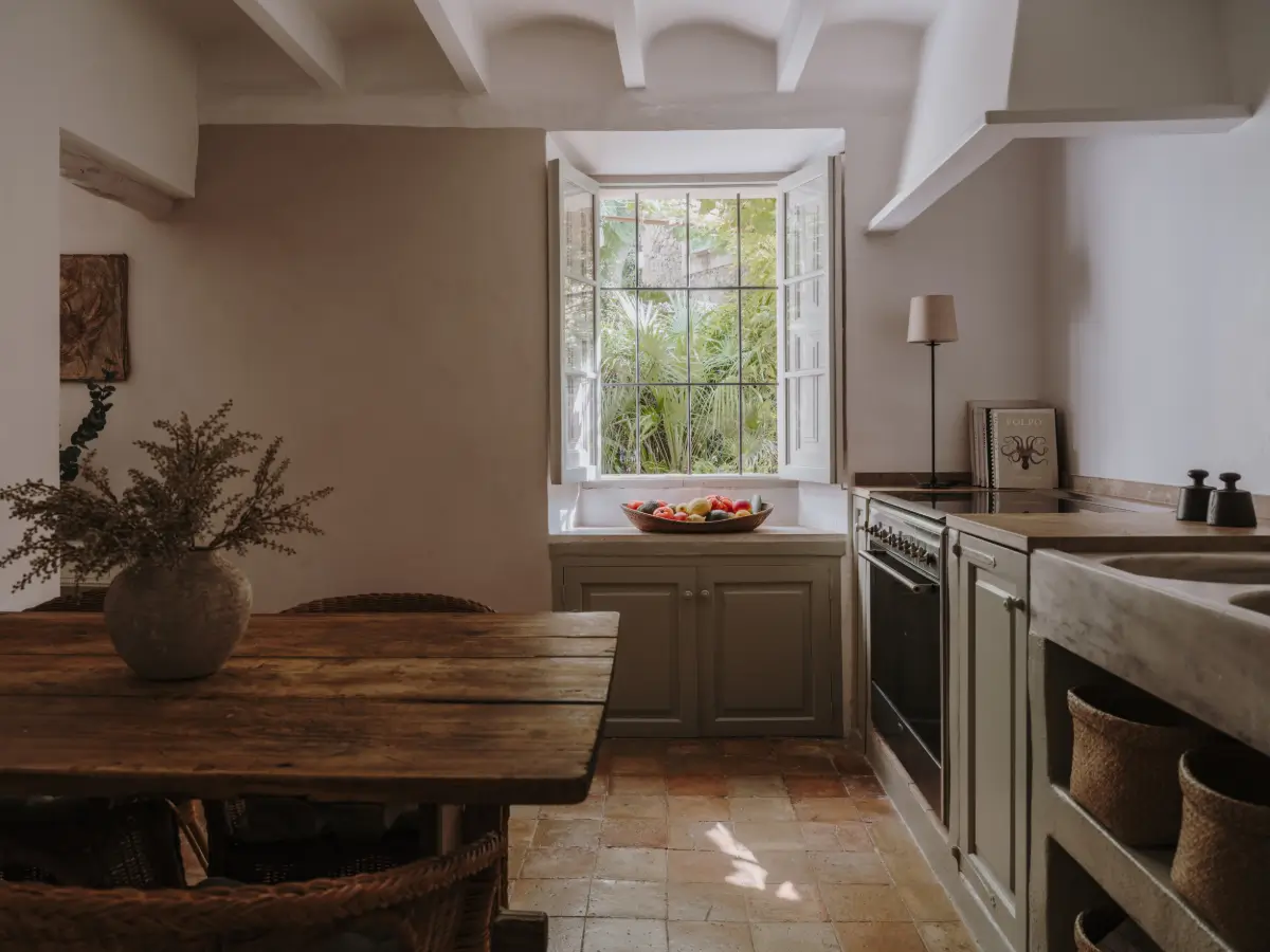 A Deià Home with Historic Character, Natural Materials, and a Charming Terrace 10 1800s-home-deia-mallorca-nordroom28