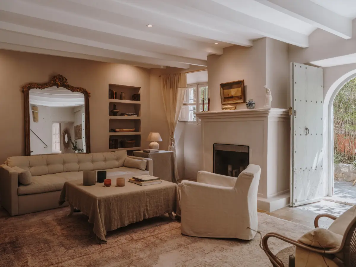 A Deià Home with Historic Character, Natural Materials, and a Charming Terrace 3 1800s-home-deia-mallorca-nordroom38