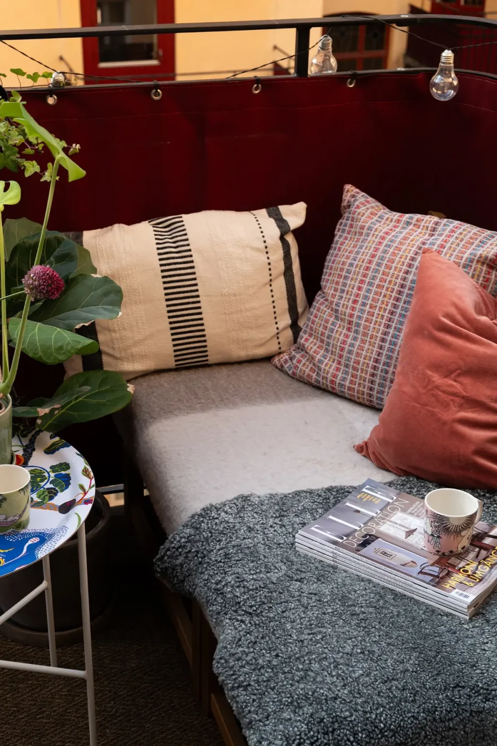 Neutral Tones and Period Character from the 1910s in a Stockholm Apartment 23 balcony detail