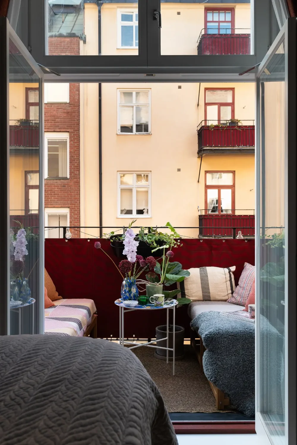 Neutral Tones and Period Character from the 1910s in a Stockholm Apartment 21 bedroom balcony