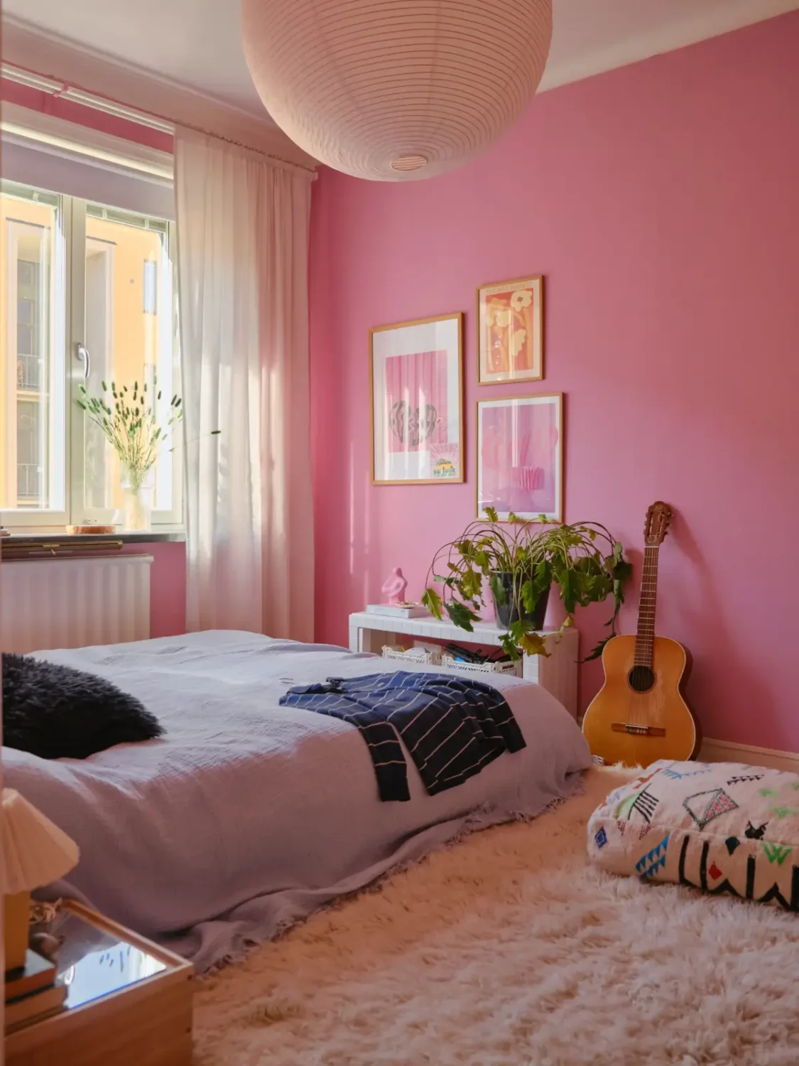A Light 1930s Apartment with a Bubblegum Pink Bedroom 20 bubblegum pink bedroom