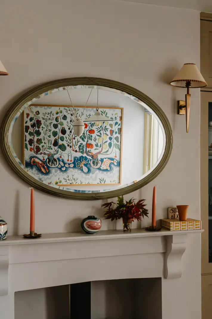 Cozy Interiors in a Restored 19th Century Family Home in Tunbridge Wells 11 fireplace mantel