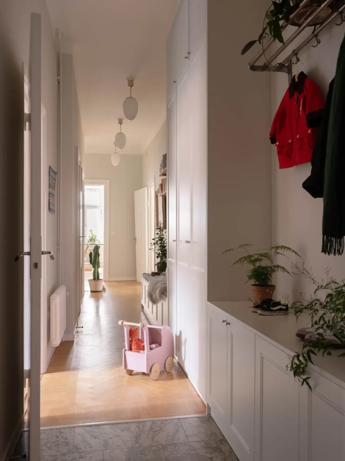 A Light and Spacious Corner Apartment in a 19th-Century Building 35 hall with built in wardrobe space A Light and Spacious Corner Apartment in a 19th-Century Building