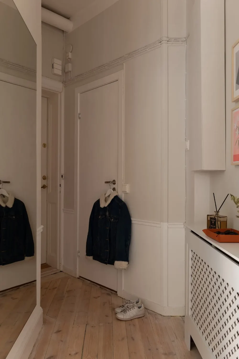 Neutral Tones and Period Character from the 1910s in a Stockholm Apartment 28 hallway wooden floor Neutral Tones and Period Character from the 1910s in a Stockholm Apartment