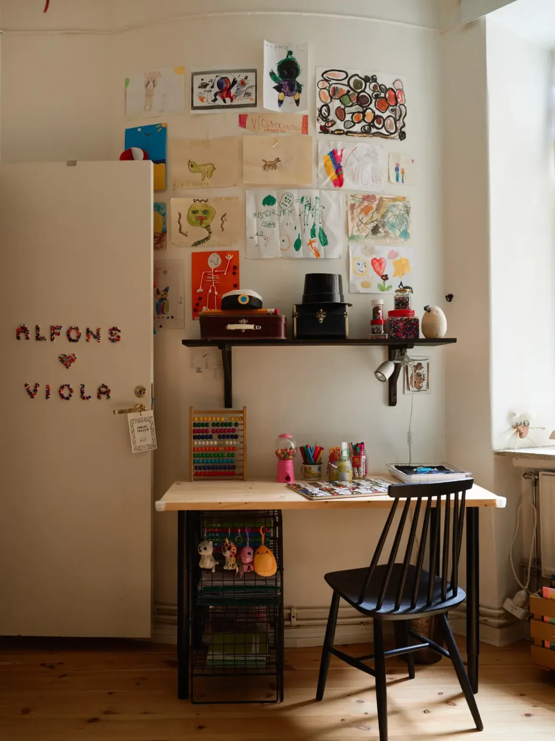 A Well-Planned Family Apartment with Historic Character 23 kids bedroom desk