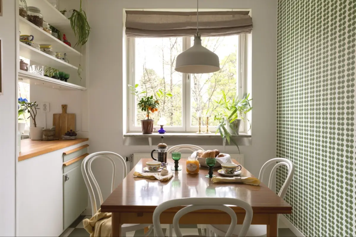 A Well-Preserved 1950s Apartment North of Stockholm 16 kitchen dining space