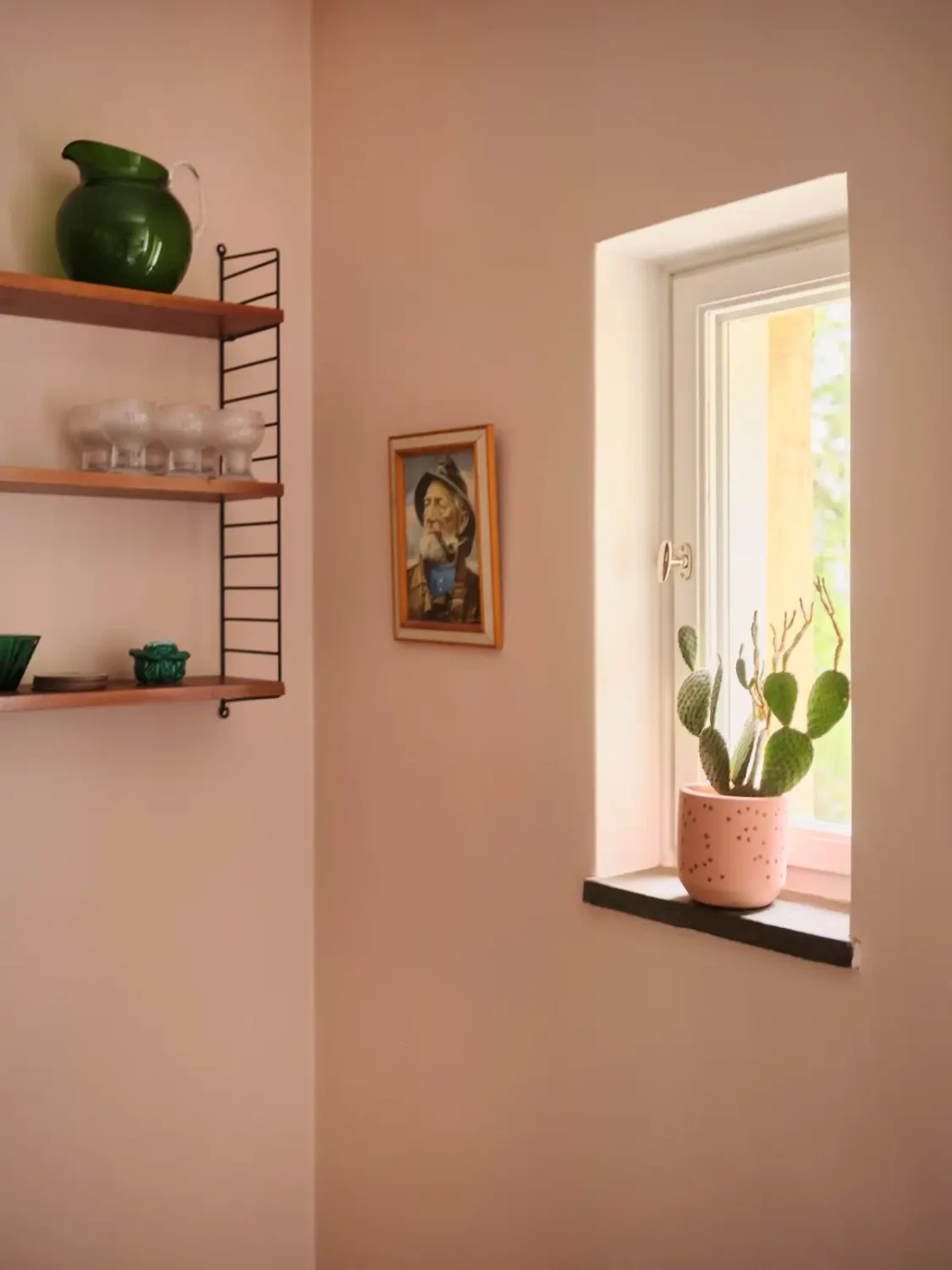 A Natural Color Palette in a Swedish 1940s Apartment 18 kitchen window