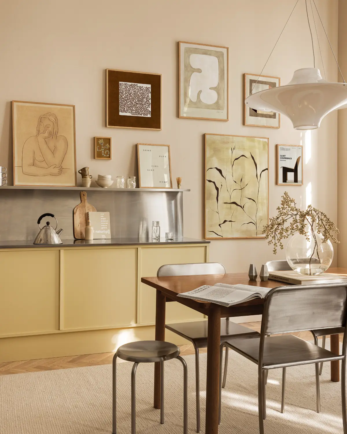 The Color Trends for 2026: A Return to Nature, Balance, and Grounding 51 kitchen-yellow-cabinets-beige-walls-color-trends-2026-nordroom