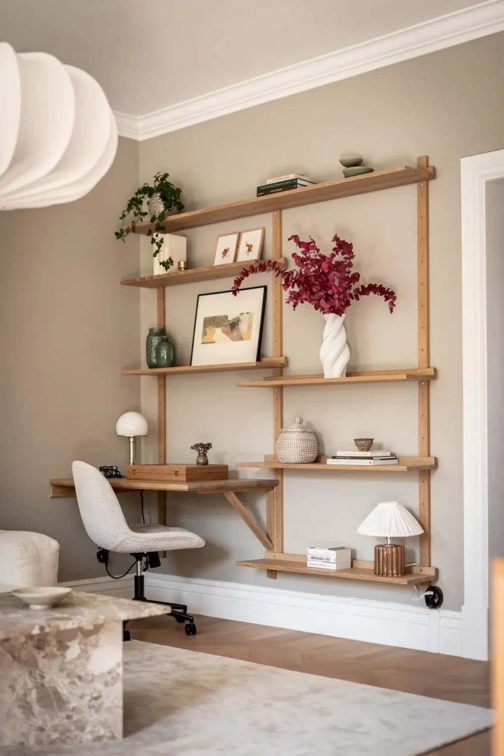 The Color Trends for 2026: A Return to Nature, Balance, and Grounding 20 living-room-home-office-neutral-walls-nordroom