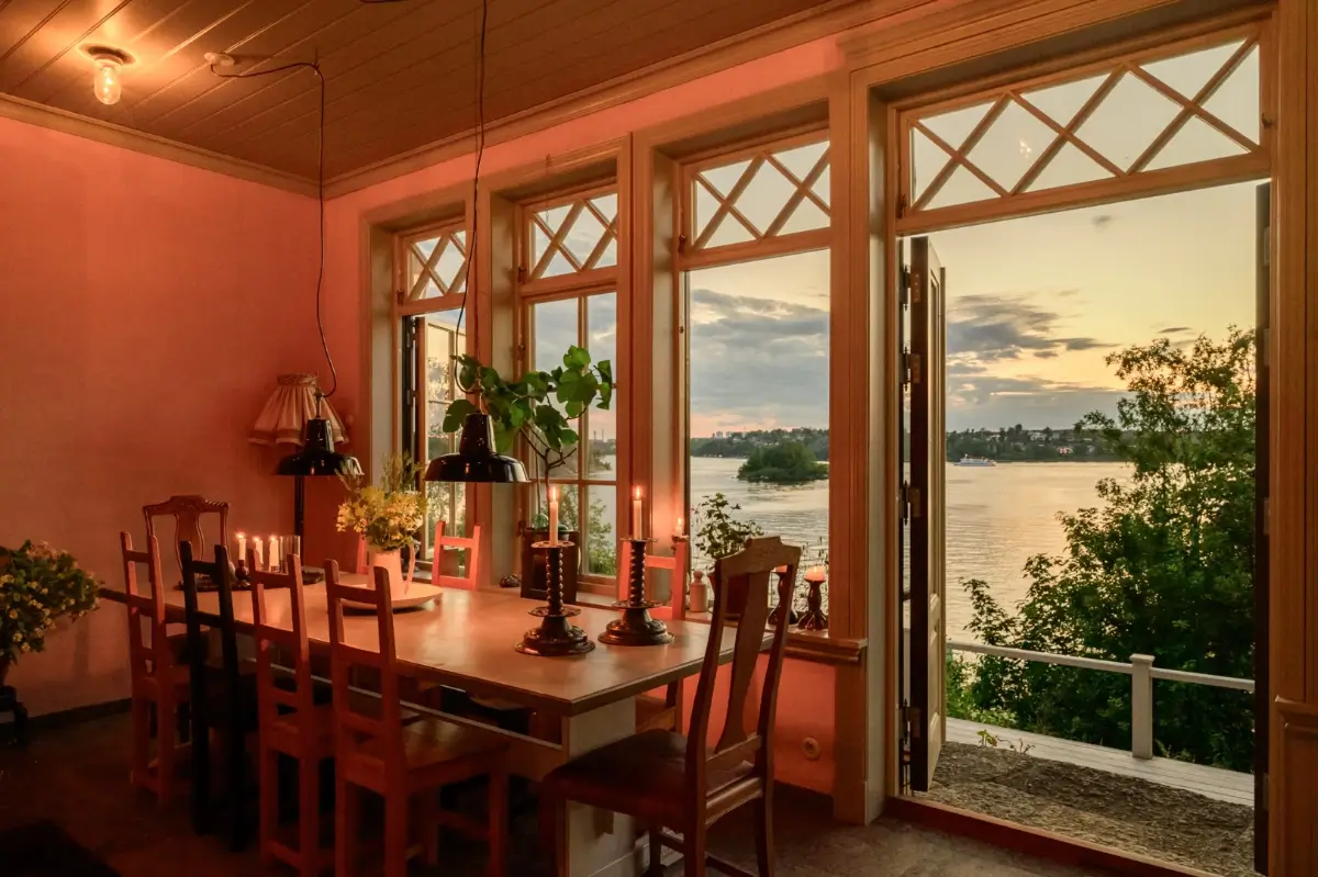 A Beautiful Pink Villa Overlooking the Stockholm Archipelago 42 pink-swedish-villa-nordroom13