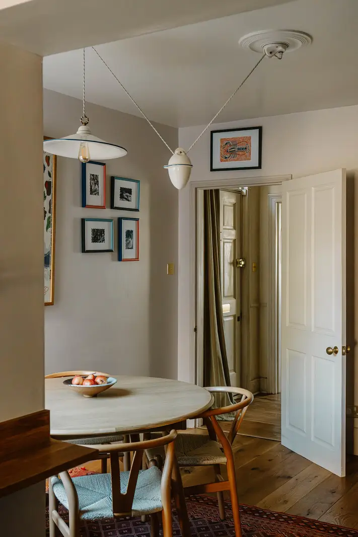 Cozy Interiors in a Restored 19th Century Family Home in Tunbridge Wells 8 round kitchen table