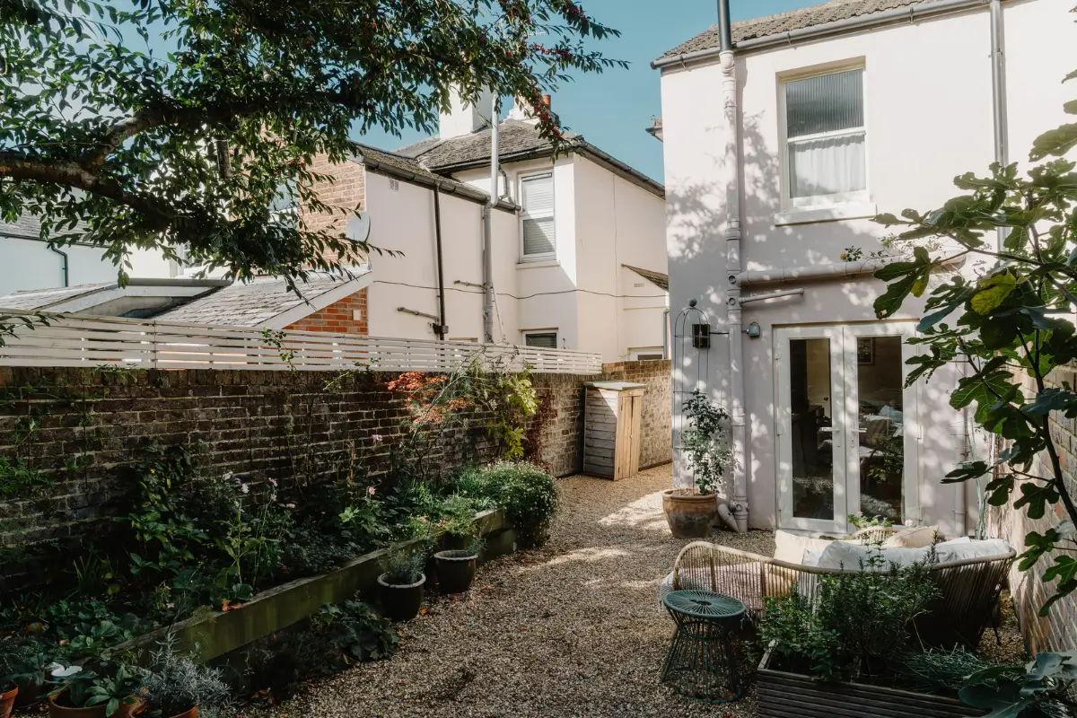 Cozy Interiors in a Restored 19th Century Family Home in Tunbridge Wells 30 small gravel garden