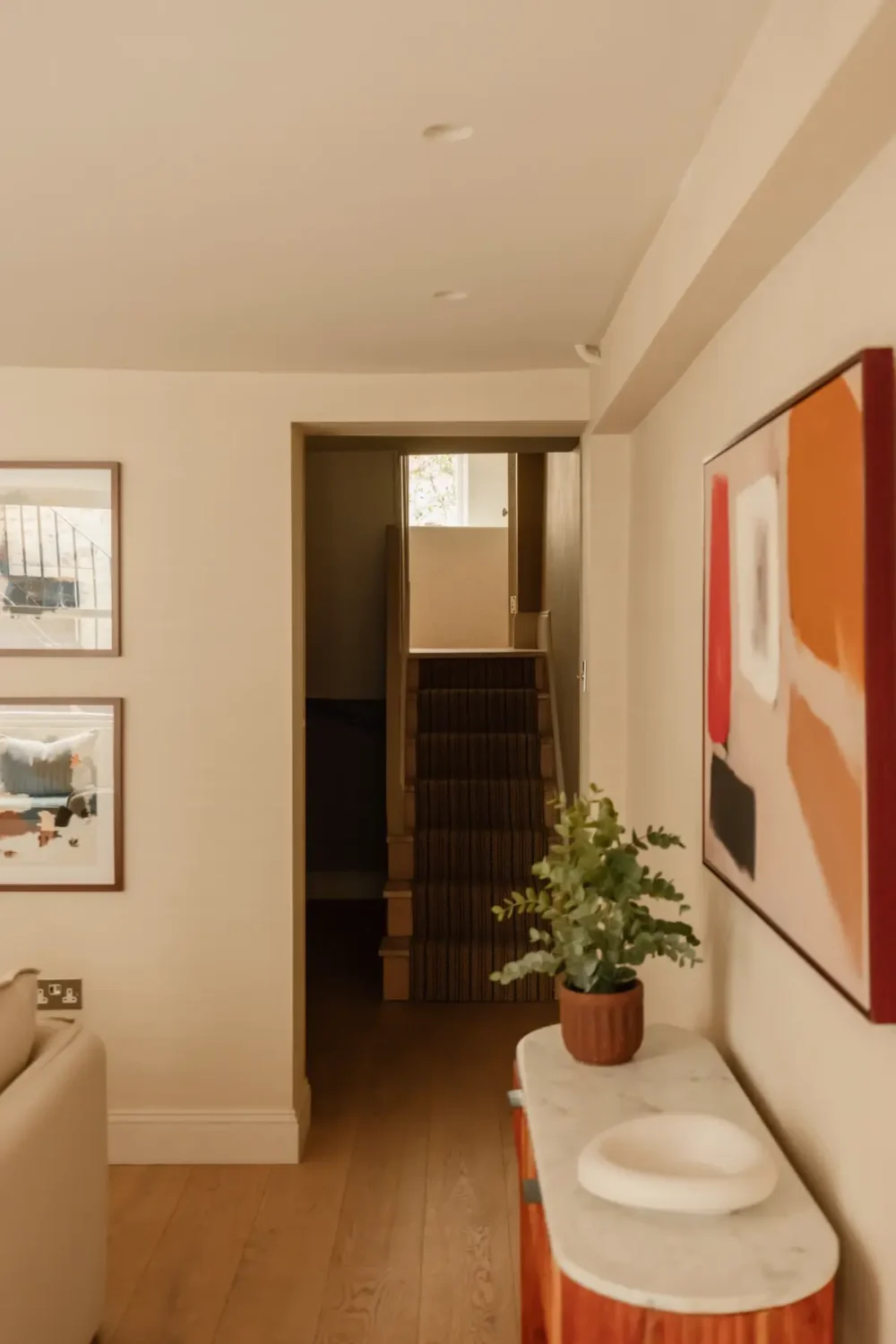 A Serene Duplex Apartment with a Glass Extension in London 21 staircase