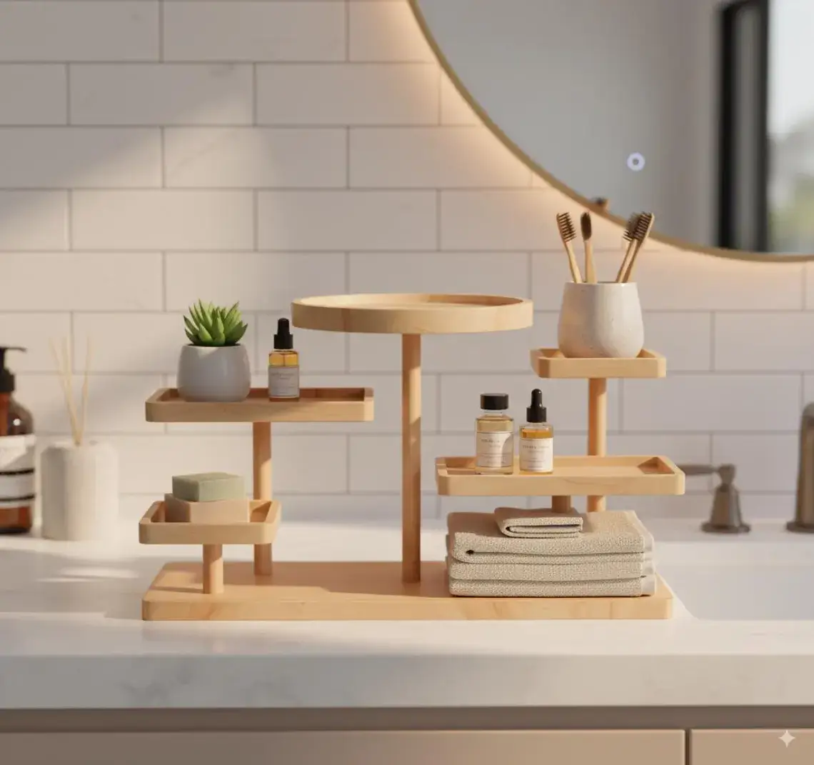 30 Smart Storage Etsy Finds to Transform Your Small Bathroom 4 wooden-japandi-bathroom-storage-etsy-finds-nordroom