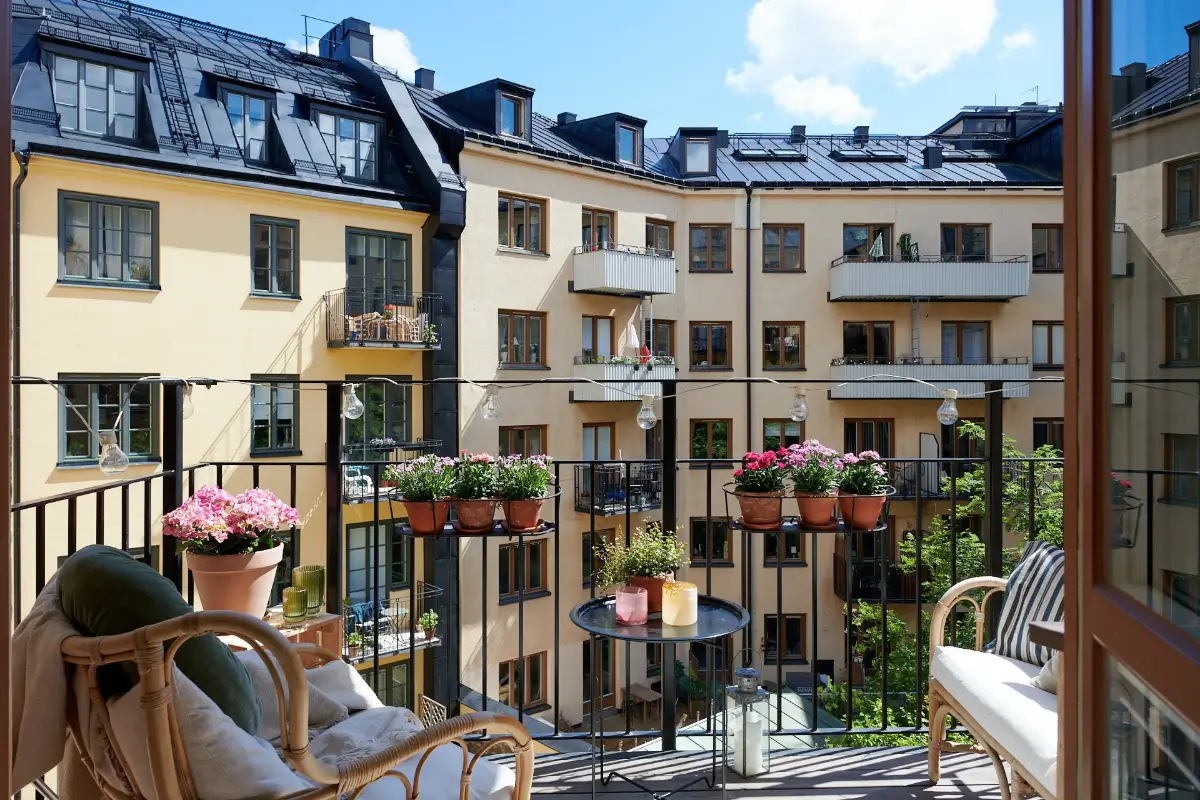 balcony stockholm apartment