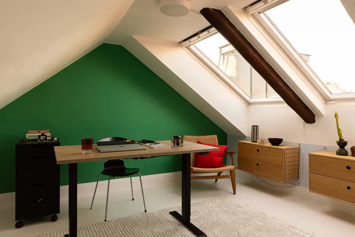 A Bright and Open-Plan Attic Apartment with Exposed Beams 25 bright-attic-apartment-stockholm-nordroom12